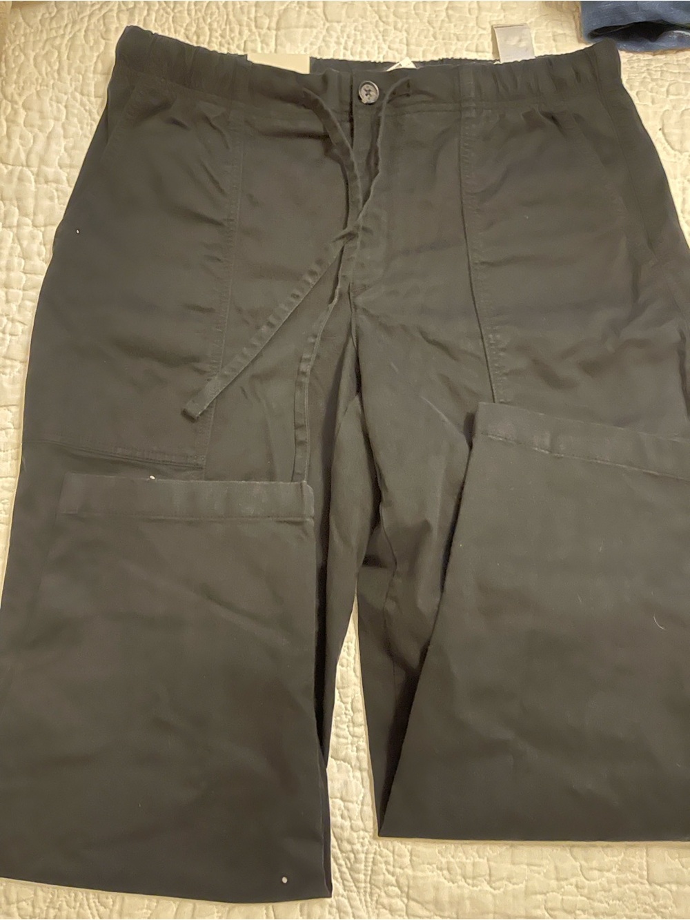 Banana Republic Black Cropped Drawstring Utility Pants